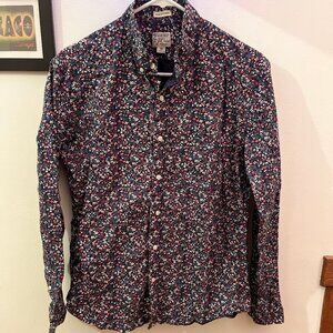 J. Crew Men's Size M Slim Untucked Floral Button Down Shirt